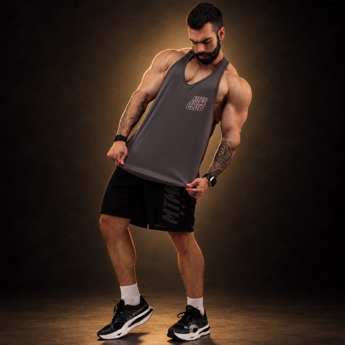 Regata Cavada Dryfit MTBR CLUB Cinza Chumbo