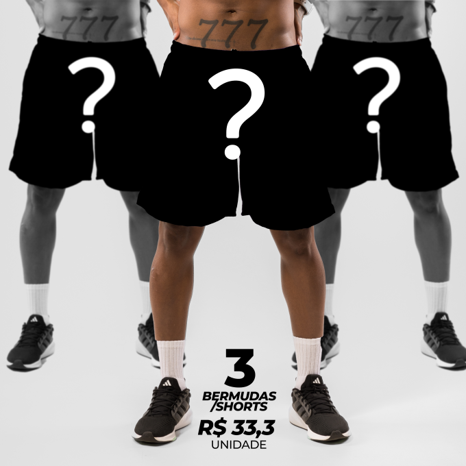 Kit 3 Shorts Masculino Surpresa