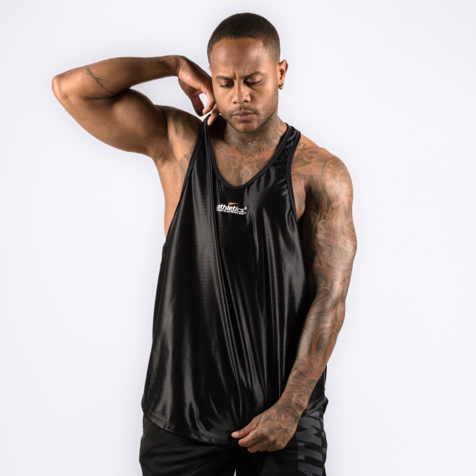 Regata Cavada Anatomic DryFit Brilho Preta