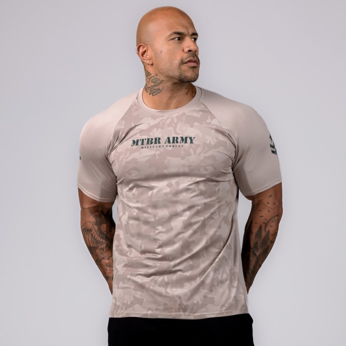 Camiseta Haglan DryForce Camo Desert Bege
