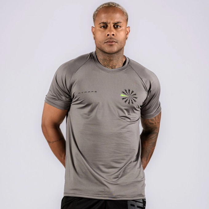 Camiseta Haglan DryForce Sigma Cinza Chumbo