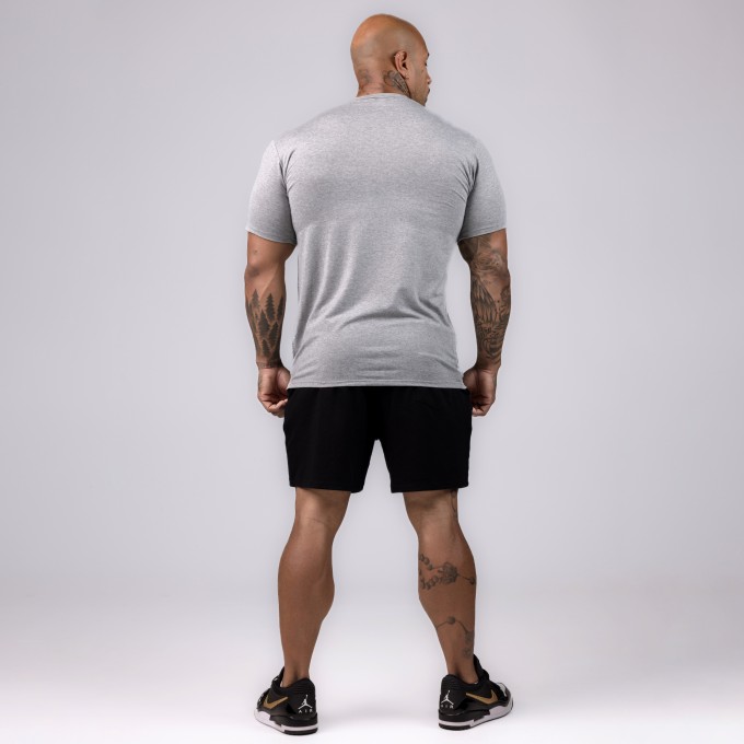 Camiseta Viscofit College Cinza Mescla