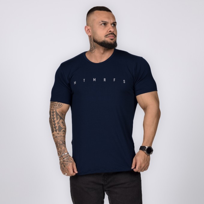 Camiseta Viscofit Minimal Azul Marinho