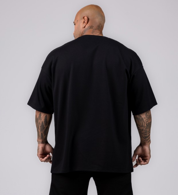 Camiseta Oversized Heavy Lisa Preta