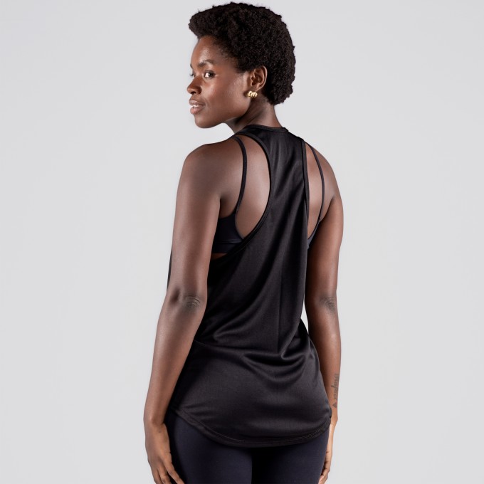 Regata Feminina Cavada Dryfit LIFT Half Preta