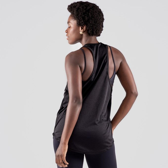 Regata Feminina Cavada Dryfit Dark Preta