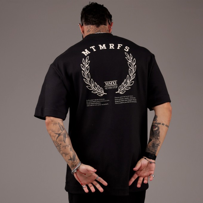 Camiseta Oversized Heavy 4Win Preta