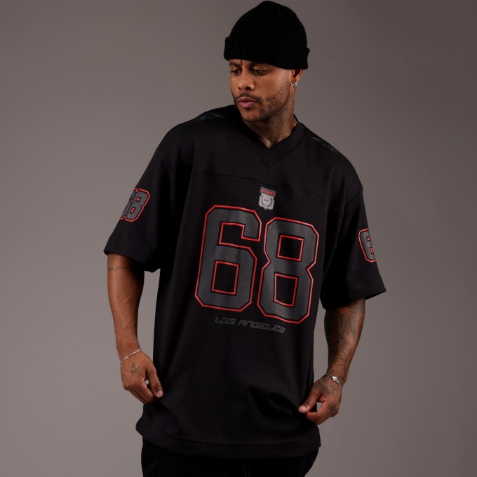 Camiseta Oversized Heavy Squad 68 Preta