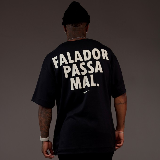 Camiseta Oversized Heavy FALADOR Preta
