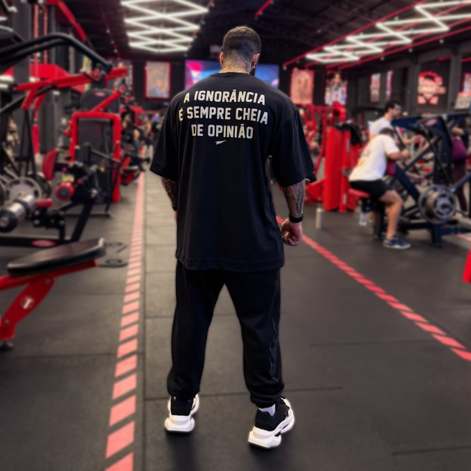 Camiseta Oversized Heavy IGNORANCIA Preta
