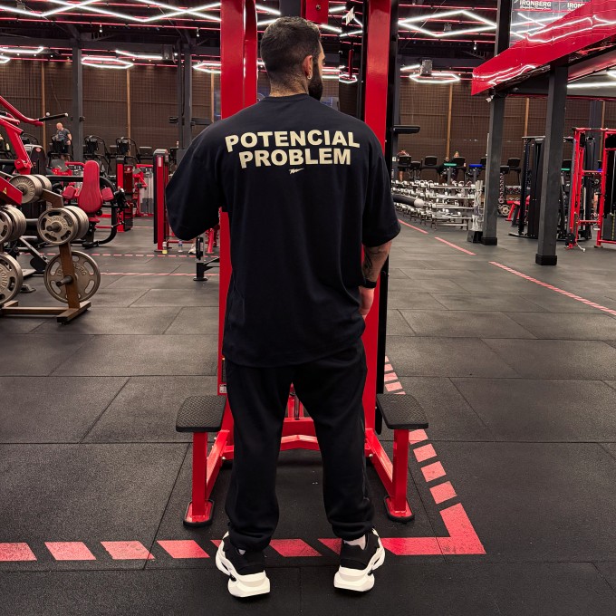Camiseta Oversized Heavy PROBLEM Preta