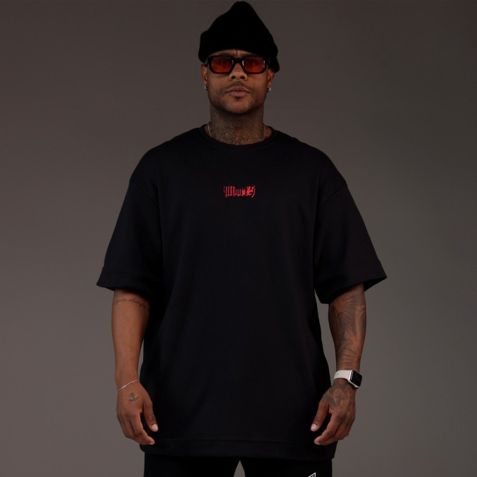 Camiseta Oversized Heavy Eternal Preta