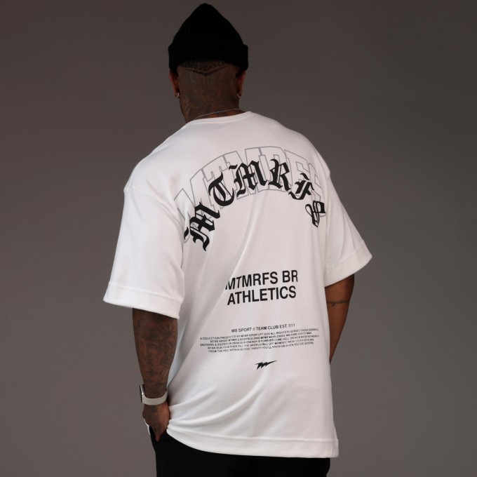 Camiseta Oversized Heavy Heritag OffWhite