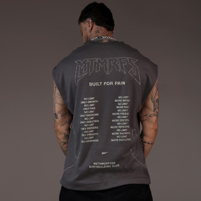 Camiseta Overcut Heavy Forsaken Chumbo