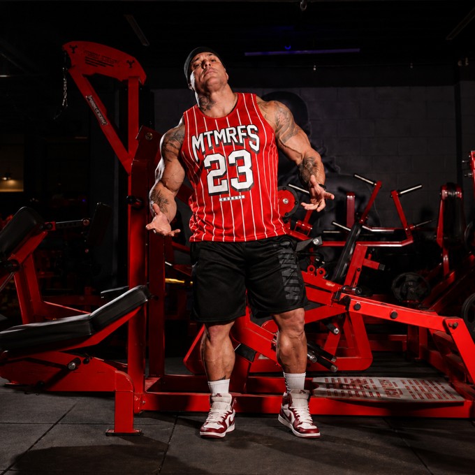 Regata Machao Plus Size DryFit Baseball Line Vermelha
