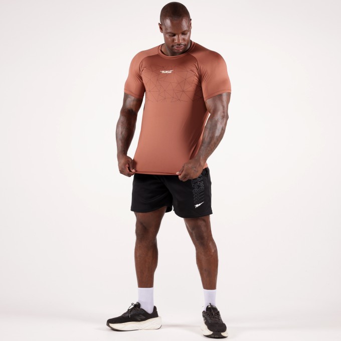 Camiseta Haglan DryForce HEROD Marrom
