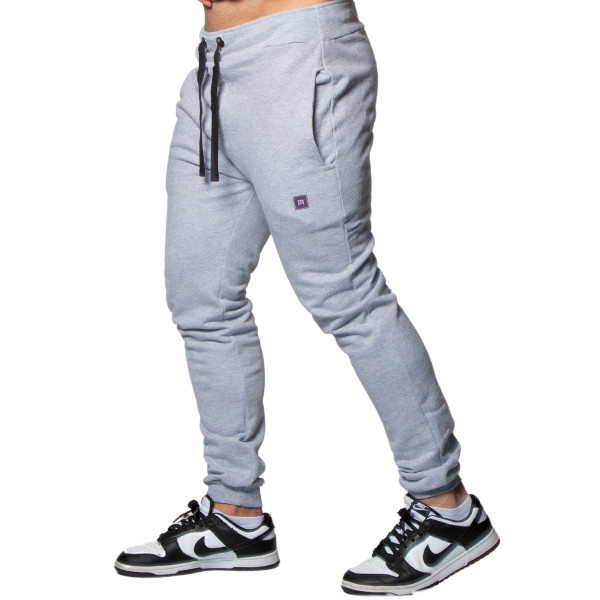 Calça Moletom Minimal Holographic Cinza Mescla