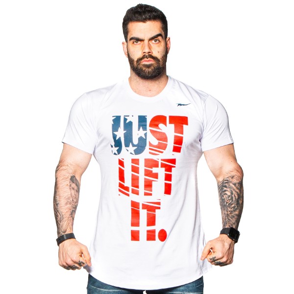 Camiseta Longline JUST USA Branca