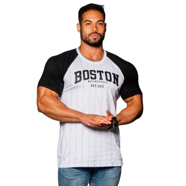 Camiseta T-Shirt Street BOSTON Branca