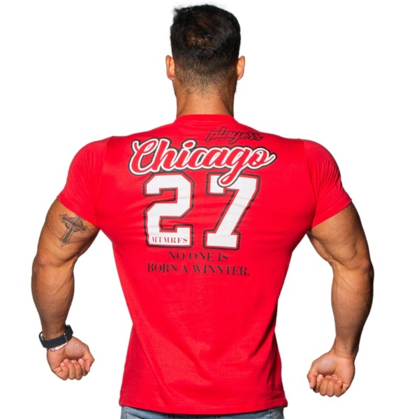 Camiseta T-Shirt Street CHICAGO 27 Vermelha