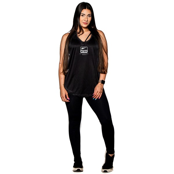 Regata Feminina Anatomic DryFit Log Preta