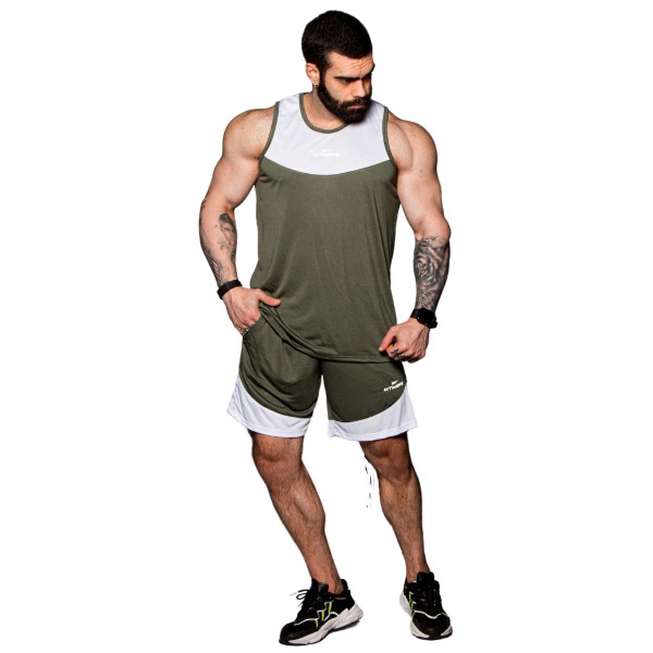 Regata Machao DryFit VISION Militar/Branco