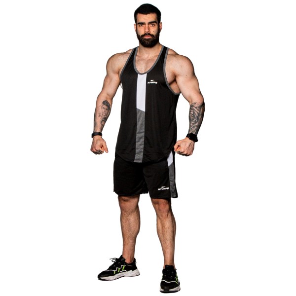 Conjunto DryFit SPIRIT Regata Anatomic com Shorts Preto