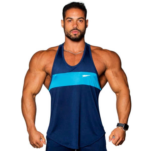 Regata Anatomic DryFit AIR Cinza/Azul