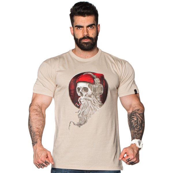 T-Shirt Street SKULL Bege