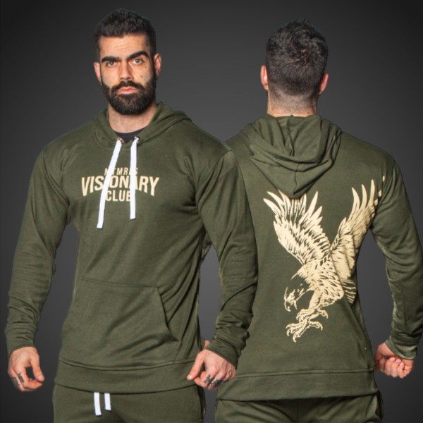 Casaco Hoodie Milittary Eagles 