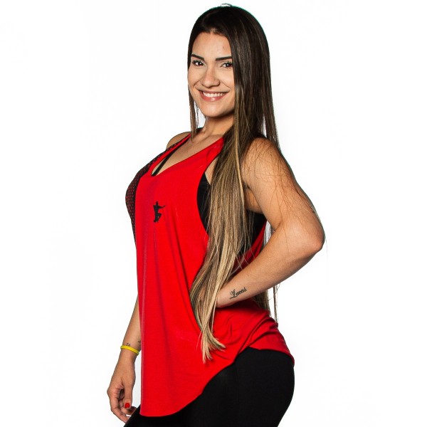 Regata Feminina Anatomic ViscoFit Body Vermelha