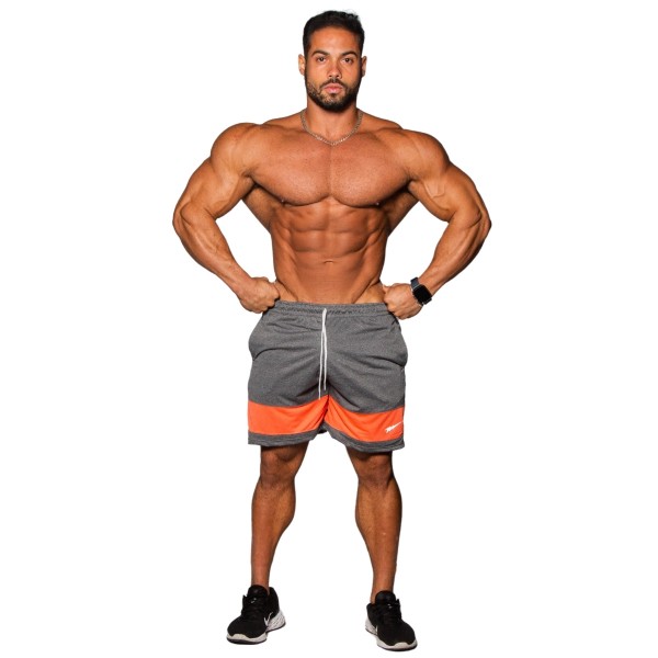 Shorts Dryfit AIR Cinza/Laranja